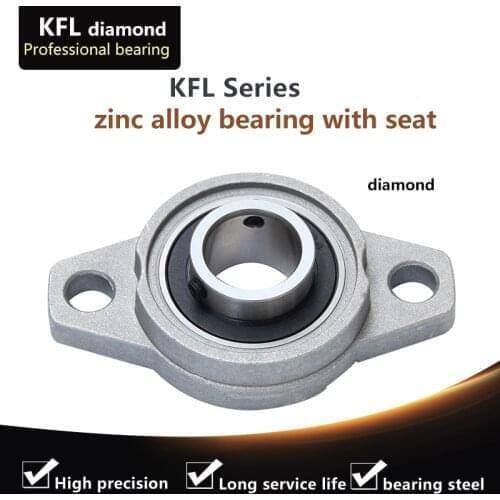 KFL001 Diameter 12mm Bore Diameter Self Aligning Zinc Alloy Flange Pillow Block Bearing K001 FL001