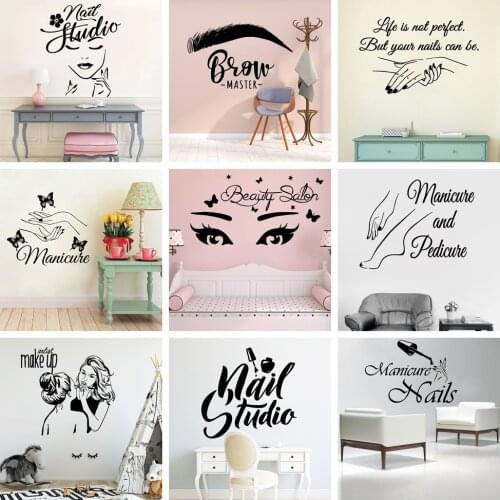Creative Beauty salon Wall Sticker Wall Decal Sticker Home Decor For Rooms Decoration Wall Art MURAL Product