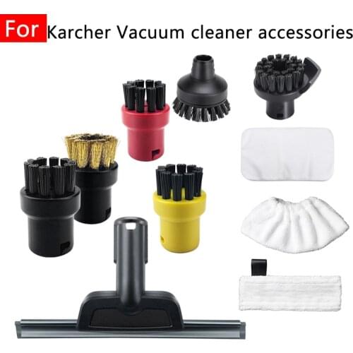 For Karcher SC1 SC2 SC3 SC4 SC7 CTK10 CTK20 Parts Cleaning Machine Steam Mop Round Mirror Brush Head Knife Kit Home Accessories