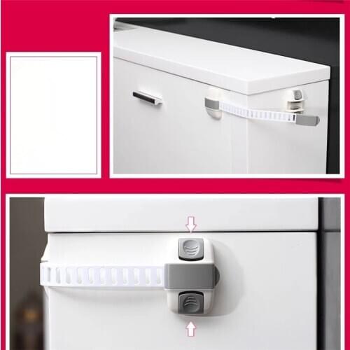 New Fashion Safety Lock Protection Drawer Cabinet Refrigerator Lock Child Safety Multifunctional Adjustable Drawer Lock