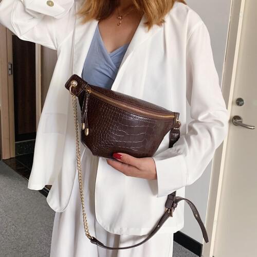 2020 New a bag womens handbags women Belt bags over the shoulder crocodile Chest Handbag Unisex Fashion high quality Waist Bag
