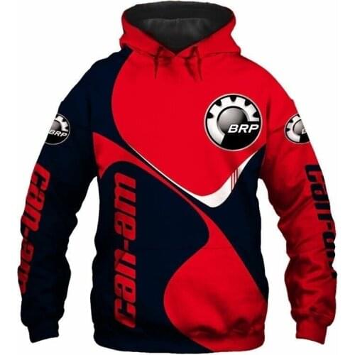 2021 Extreme Sports Mens Casual Wear New BRP Can-am Mens Sweatshirt Polaris Hoodie Mountain Motocross Harajuku Pullover
