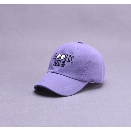 2021 new style letter look me embroidery cotton Casquette Baseball Cap Adjustable Snapback Hats for child boy and girl 153