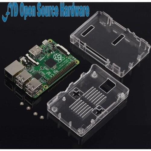 Raspberry Pi 2 Case Raspberry Pi B+ Case Black Case Box Enclosure for Raspberry Pi 2 Model B and Raspberry Pi B+ (Transparent)