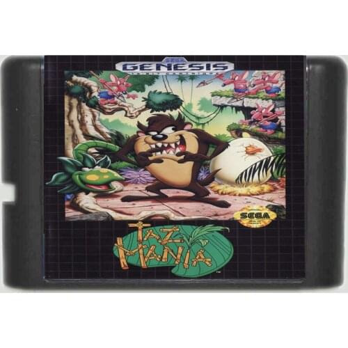Taz Mania 16 bit MD Game Card For Sega Mega Drive For Genesis