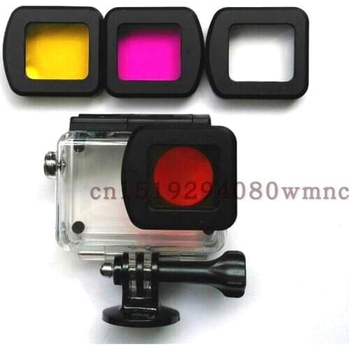 SJCAM SJ8 Waterproof Case Lens cap Housing filter/Diving UV/CPL/Red Shell Cover for Sj8 Pro/Plus/Air Action Camera Accessories