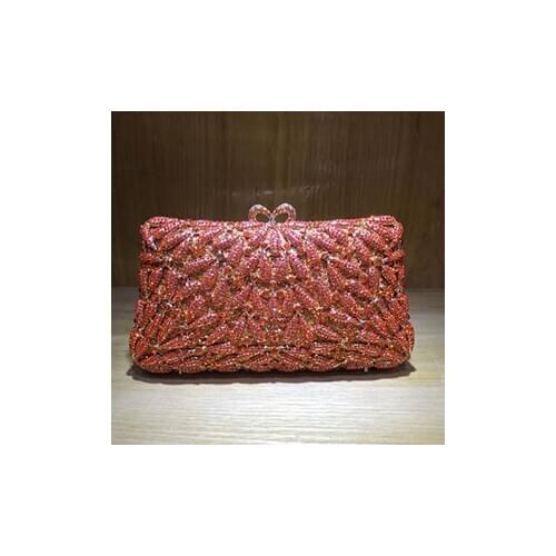 Green Clutch Handbag for Bridesmaid red Crystal prom Clutches Women Evening Bags Rhinestones Purses Diamond Bridal Wedding Purse