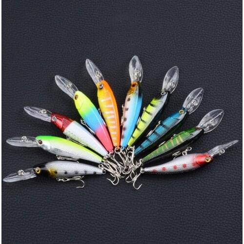 1Pcs Lifelike Artificial Swim Baits Minnow Hard Baits 9cm/8.3g Sea Fishing Wobblers Tackle With 6# Hooks For Pike Fishing