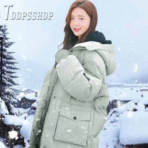 2019 Winter Long Style Women Parkas 4 Colors Can Choose Hoodie Female Parka Coat