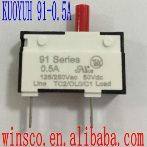 91-ANR-0.5A 100% NEW KUOYUH 0.5A CIRCUIT BREAKER 91 SERIES 0.5A