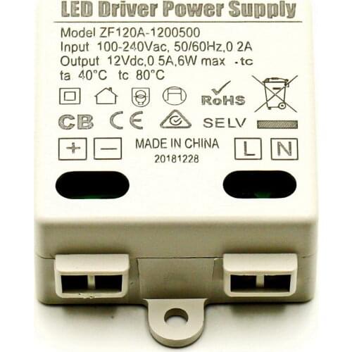 200PCS/LOT Class 2 power supply UL12V0.5A6W compatibility strong stability high LED constant voltage power supply