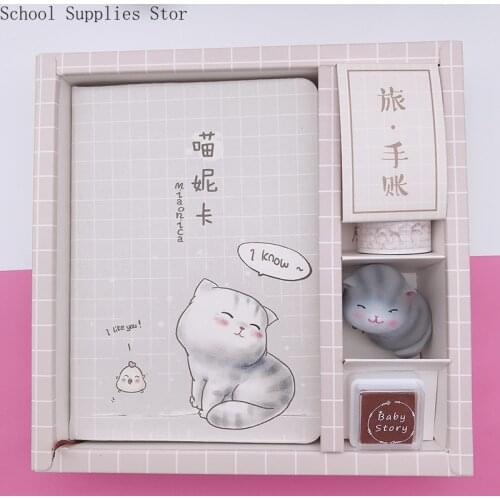 Hand Ledger Notepad Birthday Gift Girl Creative Notebook Student Stationery with Hand In Return Planner