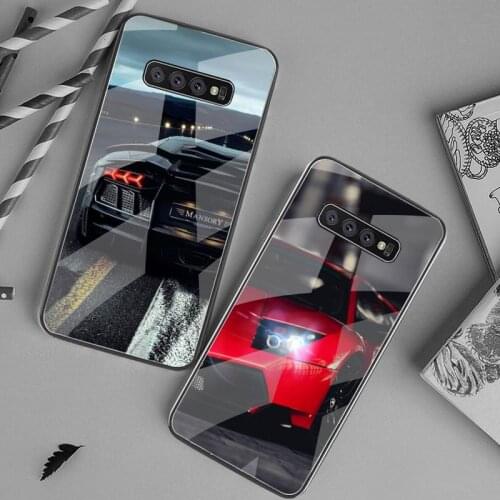 CUTEWANAN Cars Male Men black Phone Case Hull Tempered Glass For Samsung S20 Plus S7 S8 S9 S10 Plus Note 8 9 10 Plus