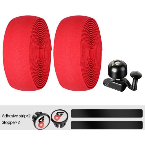 Road Bike Bell Handle With Super Ringing Bell EVA With Adhesive Handle Combo Kit Bicycle Bar Grips Wrap Tape Riding Equipment