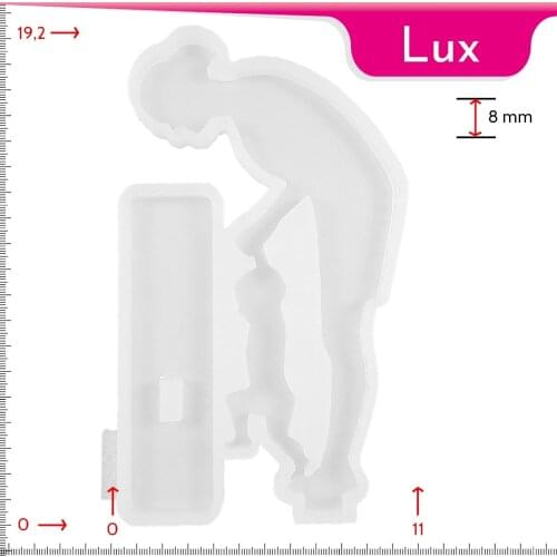 Mold-it Lux Decorative Mother Child Silicone Mold Epoxy Resin Mold Diy Silicone Making Molds Mould Crystal Craft UV Frame Plate