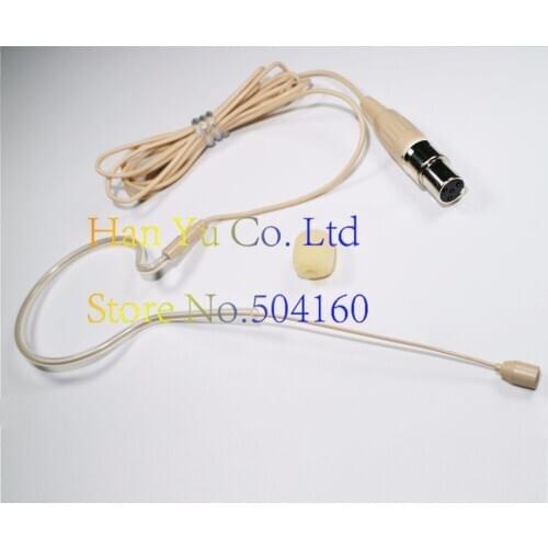 Ear Hook Headset Head Microphone for Shure Wireless Mic System Bodypack with TA4F Mini 4Pin XLR Connector