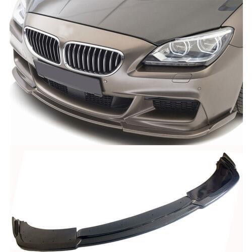 H Style Carbon fiber Front Bumper Lip Spoiler Fit For BMW 6-Series F06 F12 F13 M-Sport