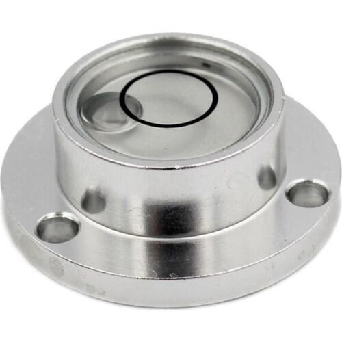 QASE Metal Level Bubble Round Spirit Bubble Level Measurement With Flanges size 30*20*11mm 1PCS