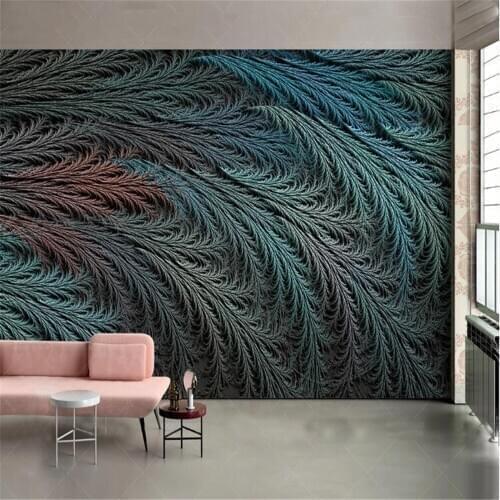 Milofi customized large wallpaper mural abstract modern 3d three-dimensional color relief pattern TV background wall