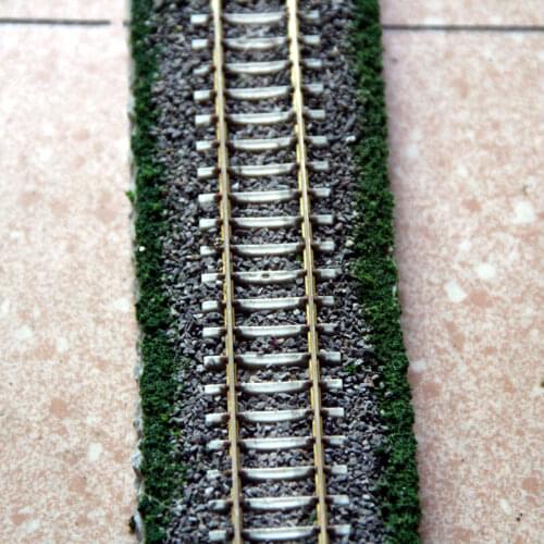 1/87 Model Train Ho Scale Single Line Railway Track Sand Table Scene Accessories DIY Miniature Traffic Scene Diorama Toys