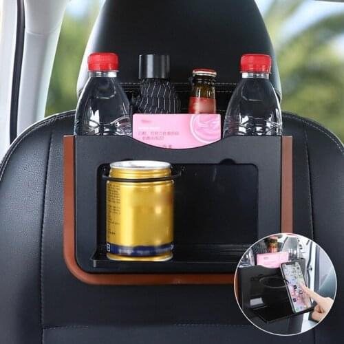 Upgrade Foldable Car Trash Can Hanging Multi-Function Car Seat Back Waste Bin L41A