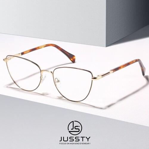 Optical Progressive Prescription Eyeglasses Women Myopia Multifocal Bifocal Glasses Ladies Fashion Cat Eye Spectacles Custom