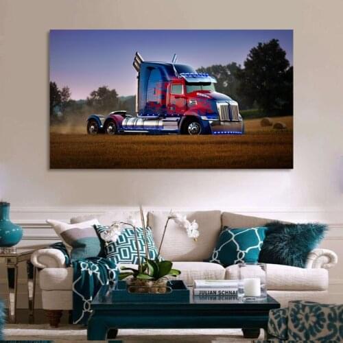 Supercar Posters Optimus Prime Truck Car Vehicle Wall Art Picture Canvas Painting Modern Prints Home Room Decorations