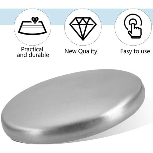 Practical Stainless Steel Soap Deodorize Garlic Onion Smell From Hands Magic Soap Eliminating Odo Bath Soap Kitchen Tool