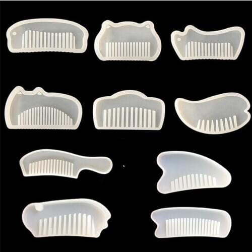 Comb Series Silicone Mold Epoxy Resin Jewelry Making Cosmetic Tools DIY Hand Craft Sugarcraft Confectionery Mould Mode Pastry