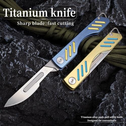 Folding knife mini tactical survival hunting camp EDC high hardness portable self-defense knife