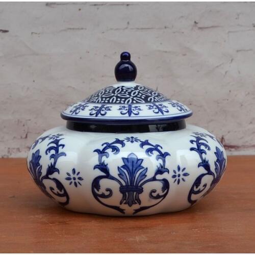 Tao Caicai European porcelain small storage tank storage tank of ceramic decorative kitchen living room decoration