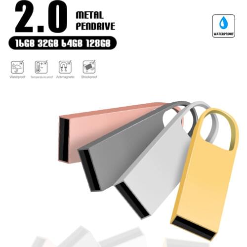 Usb flash drive 128gb 2.0 Metal pendrive Memory Stick 4gb 8gb 16gb 32gb 64gb storage disk wedding/photography engarve gift
