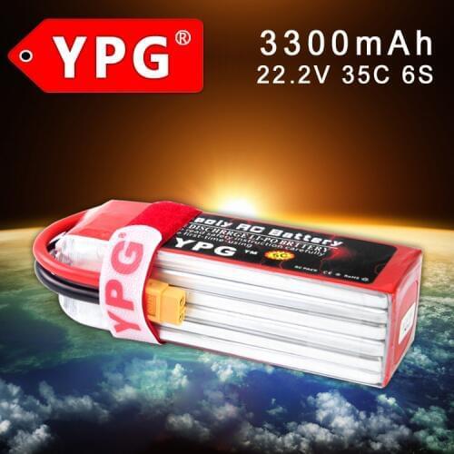 YPG 22.2V 3300mAh 35C 6S Lipo Li-Po Battery For RC Trex Helicopte & Car