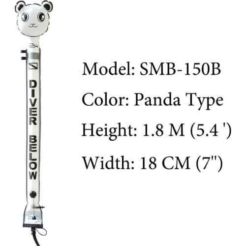 1.5M/1.8M Animals Scuba Diving Inflatable Safety Sausage Signal Surface Buoy (SMB) Tube