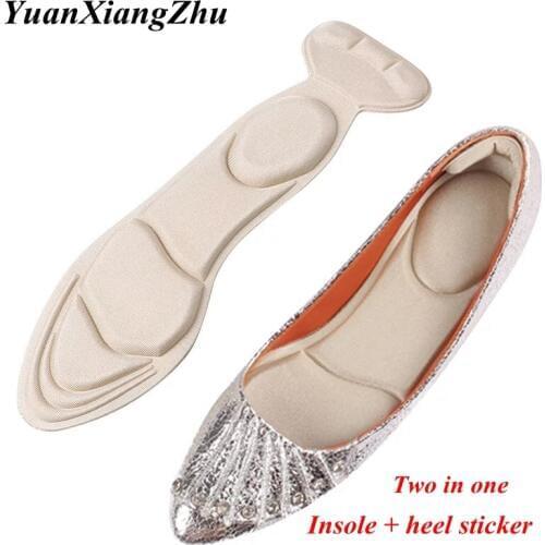 1Pair T-shaped Foam Invisible Women Arched Support Insert Insole High-heels Insoles 7D Soft Heel protection insole ND-2