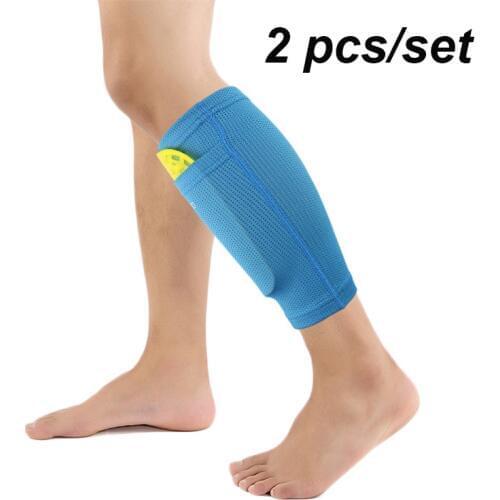 1 Pair futbol Soccer Protective Socks Shin Pads Guard With Pocket For Football Shin Pads Leg Support Sleeves