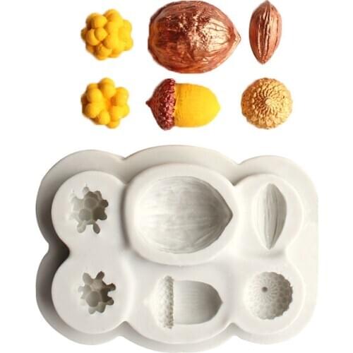1PC Nut Silicone Mold Chocolate Mold Baking Tools for Cake Decorating Tools 3D Cake Bakeware Mold