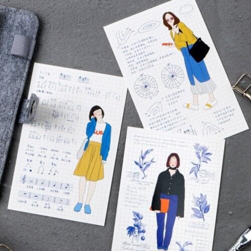 1pcs Magazine bookmarks The harder you are, the more lucky you are 30 packs of bookmarks