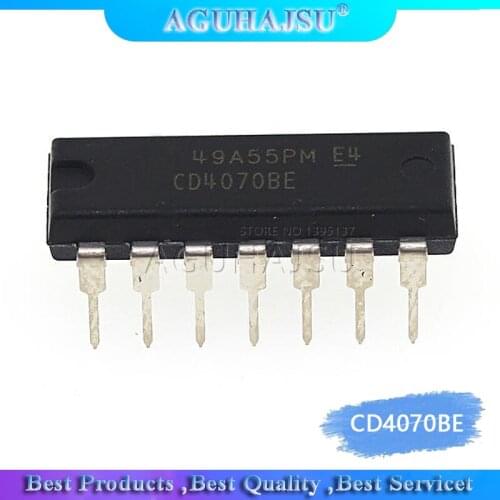 10PCS CD4070BE DIP14 CD4070 DIP 4070BE DIP-14 new and original IC