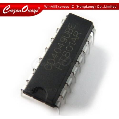 10pcs/lot CD4049UBE CD4049BE CD4049 DIP-16 DIP 4049BE new original In Stock