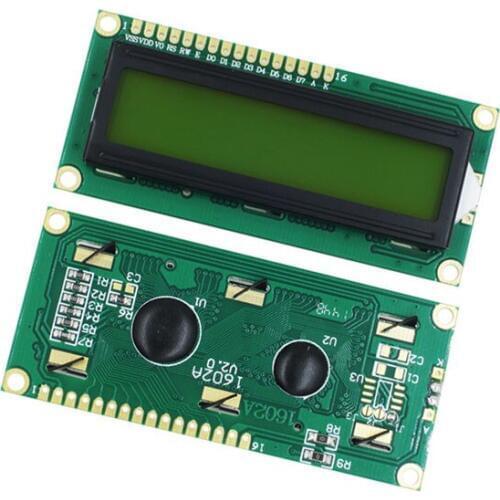 10PCS/LOT LCD1602 LCD 1602 green/yellow screen with backlight LCD display 1602A-5v 1602 LCD