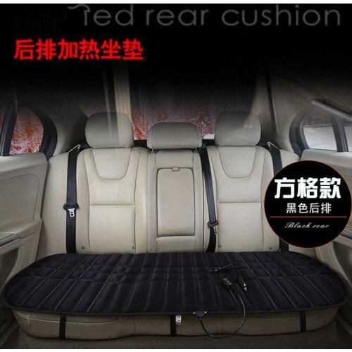 12V Car Rear Back Universal Heated Heating Seats Cushion Cover Padded Winter Auto Warmer Protection Automotive Accessories 42w