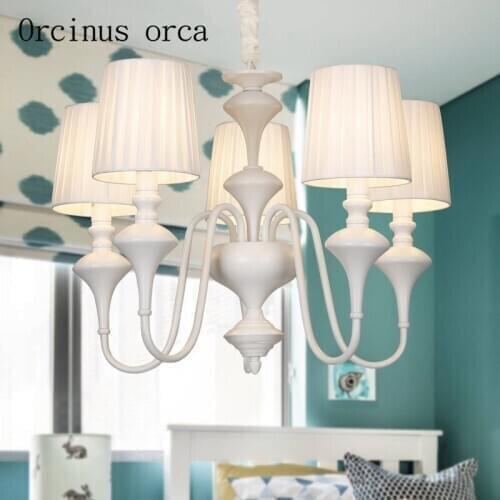 American Pastoral chandelier simple Mediterranean Nordic lighting living room bedroom study lamps Postage free