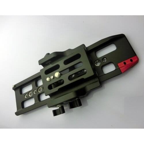 15mm Quick release baseplate 10" dovetail plate w/ 15mm rods for DSLR HDV Camera support rig system