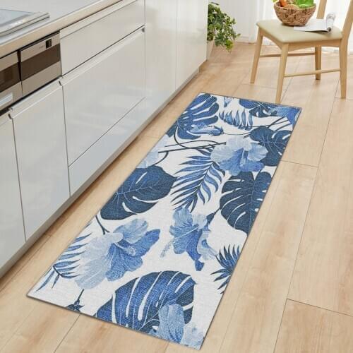 Bohemian Flower Kitchen Mat Carpets Boho Anti-Slip Door Mat Rug Door Mats Outdoor Rugs And Carpets For Home Living Room