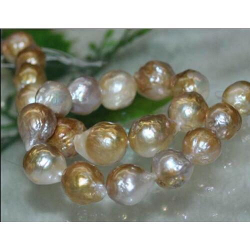 Natural Rare AAA 12-13MM South Sea pearl LOOSE BEADS necklace 18 inch 36"