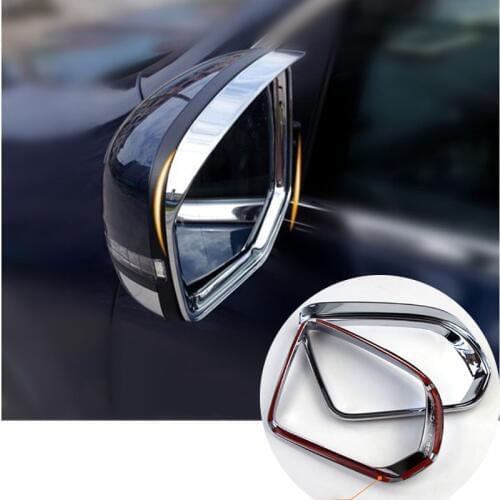 UBLUEE For Mercedes-Benz Vito (W447) V260 2014-2018 2016 2017 ABS Chrome Tail Rear Mirror Rainproof Cover Sun Visor Frame Cover