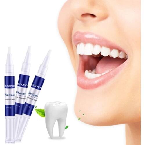 3 Pcs Natural Teeth Whitening Gel Pen Oral Care Remove Stains Tooth Cleaning Oral Hygiene Care Teeth Whitener