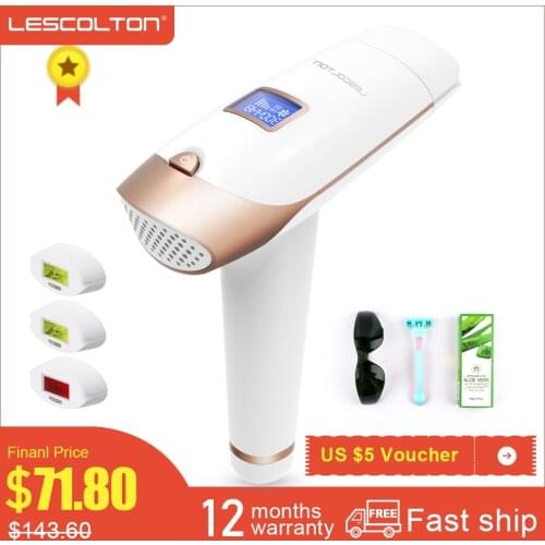 LESCOLTON IPL Epilator Laser Hair Removal Professional Permanent Hair Removal Device Electric Laser Epilators Depilator T009i