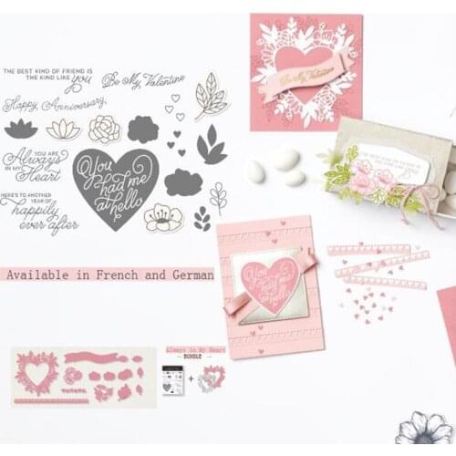 Heart Metal Cutting Dies And Stamps Stencils for DIY Scrapbook Photo Album Paper Card Decorative Craft Embossing Die New